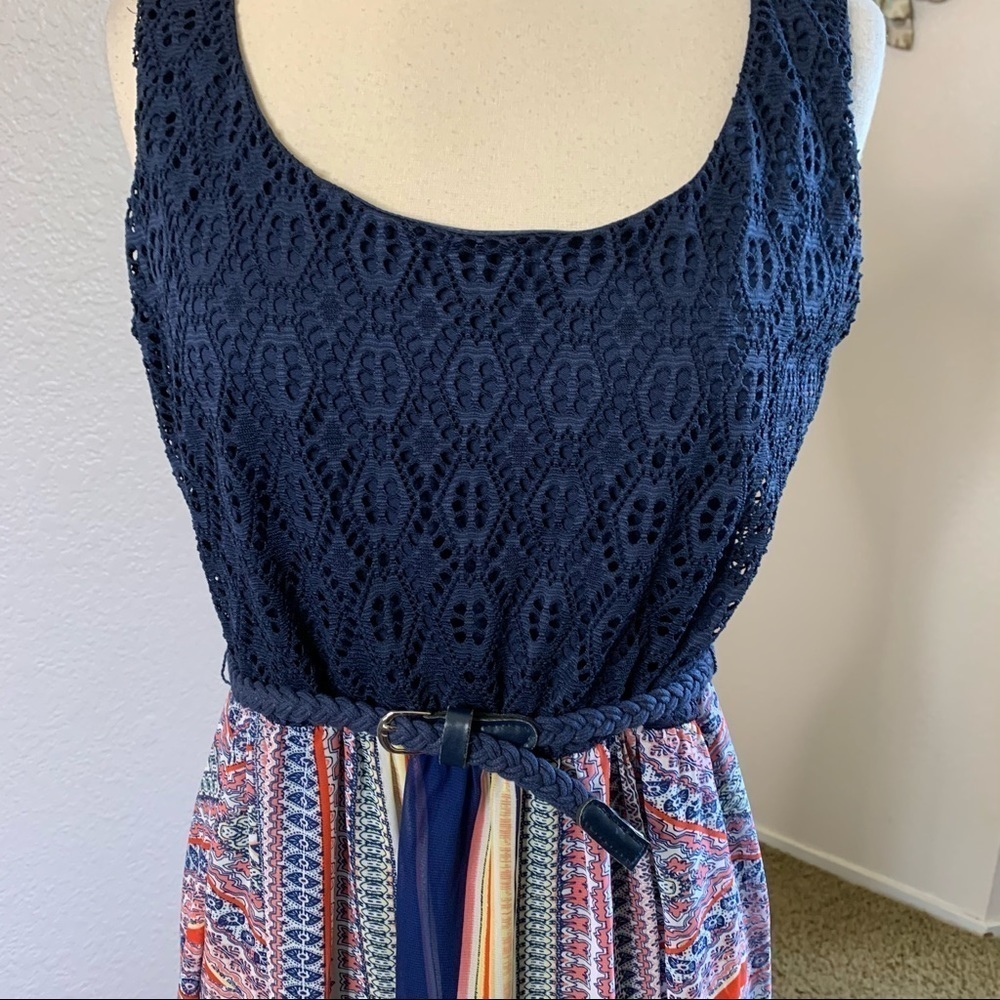 Luxology Maxi Summer Bohemian Patchwork Dress Sz.8 - image 7